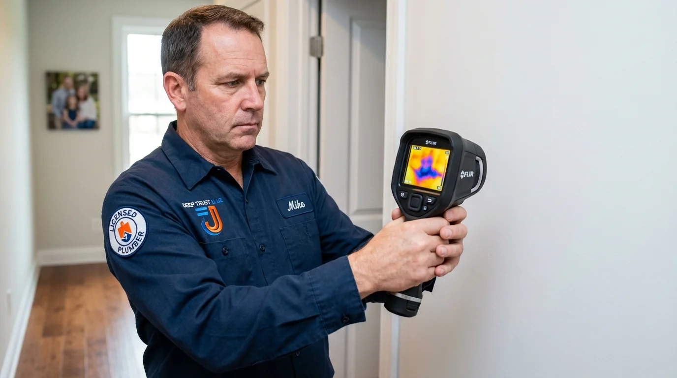 Thermal imaging leak detection by Johns Plumbing LLC in Black River Falls